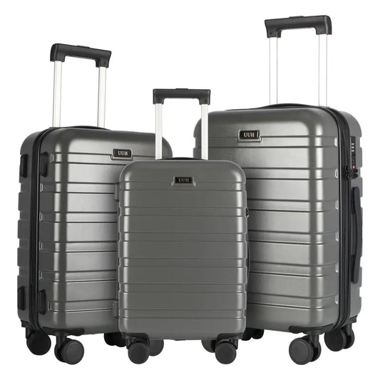 Luggage 3 Piece Set ABS Durable Hardshell Suitcase Spinner Wheels Lightweight 3Pc Luggage Set with TSA Lock.