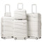 - 5 Luggage Sets PP Hardside Spinner Luggage - （Expandable Carry-On Suitcase20"）（ 24" 28")