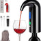 Electric Wine Aerator, Electric Wine Pourer and Wine Dispenser Pump, Multi-Smart Automatic Filter Wine Dispenser with USB Rechargeable for Travel, Home and Bar(Black)