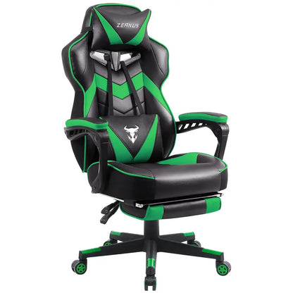 [Labor Day] Zeanus Gaming Chair with Footrest Recliner Adult Computer Chair with Massage Chair Adjustable Lumbar Cushion Large and Tall, Ergonomic Office Gaming Chair for Heavy Racing Recliners ZE100 Gamingchairs